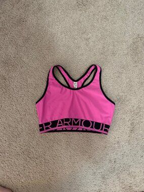 Under Armour Sports bra - medium pink and black